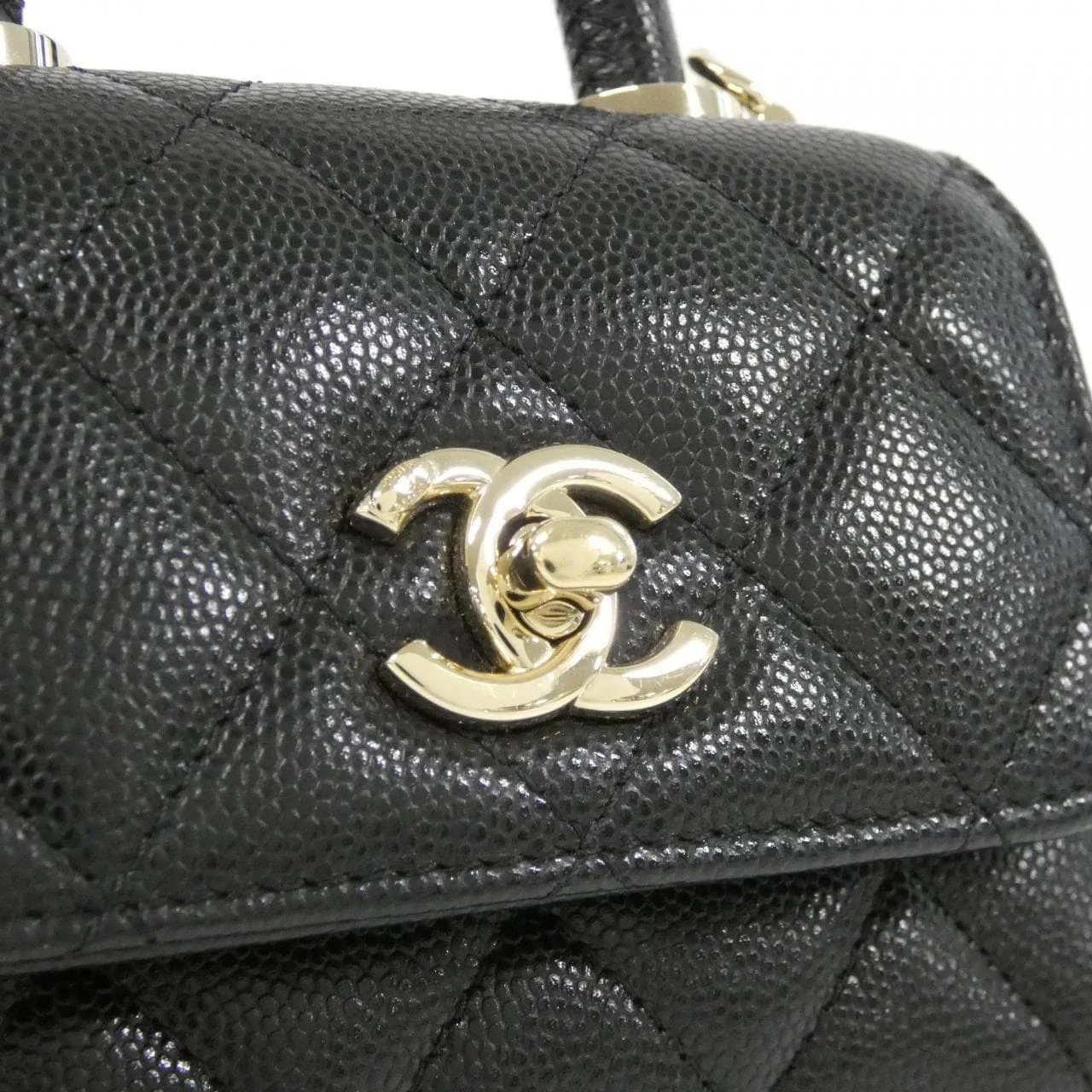 CHANEL AP4245 Wallet Grained Calfskin 黑色 荔枝紋牛皮 中古品A - 縮圖 4