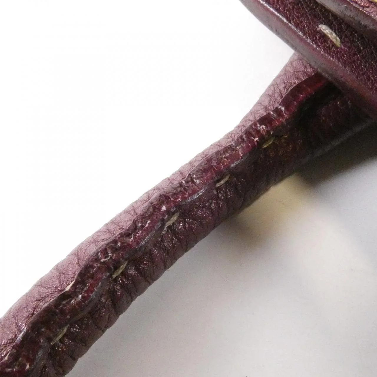 FENDI Peekaboo 8BN127 NDV Handbag Leather 酒紅色 皮革 中古品B - 縮圖 4