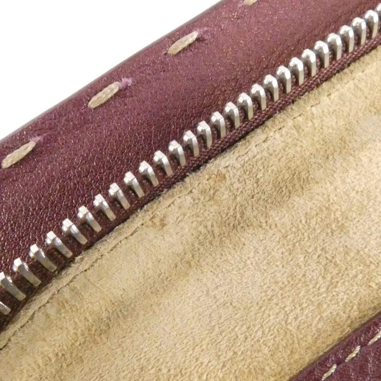 FENDI Peekaboo 8BN127 NDV Handbag Leather 酒紅色 皮革 中古品B - 縮圖 7