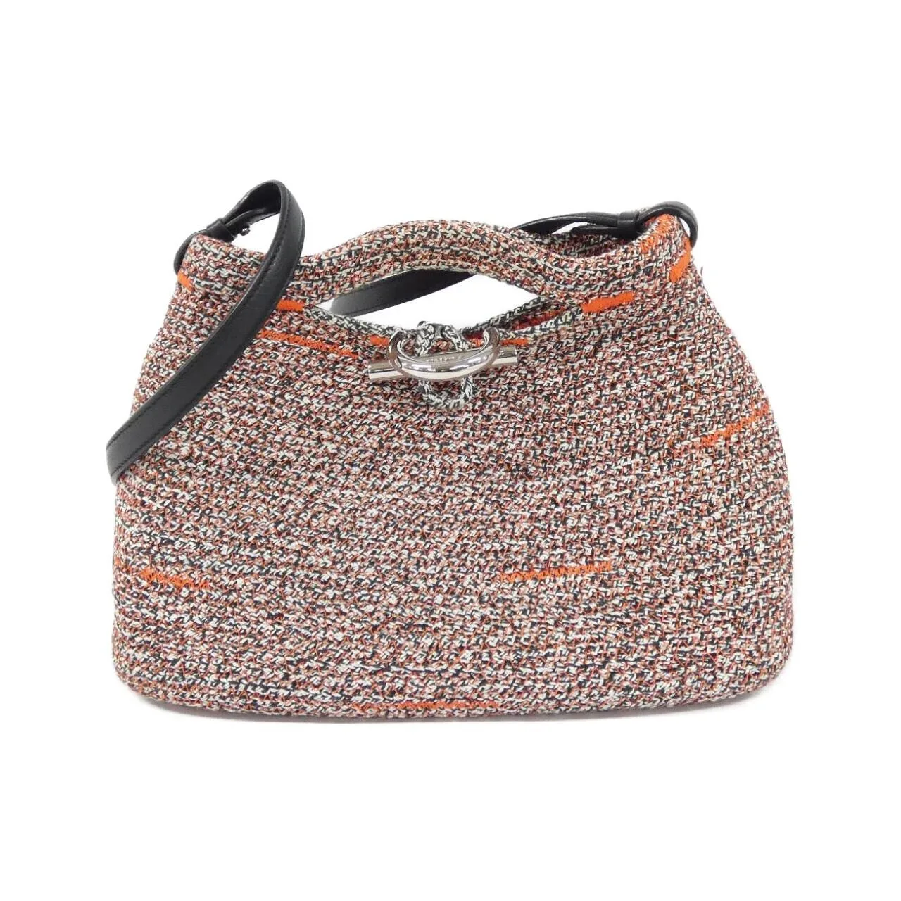 BALENCIAGA 380687 KZF1N Handbag Canvas Black