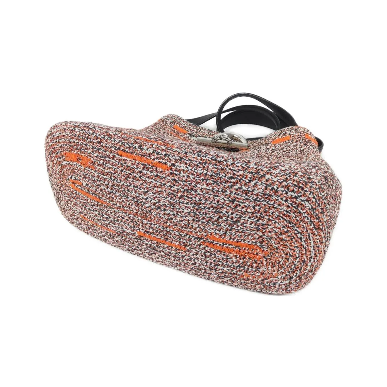 BALENCIAGA 380687 KZF1N Handbag Canvas 黑色 帆布 中古品B - 縮圖 3