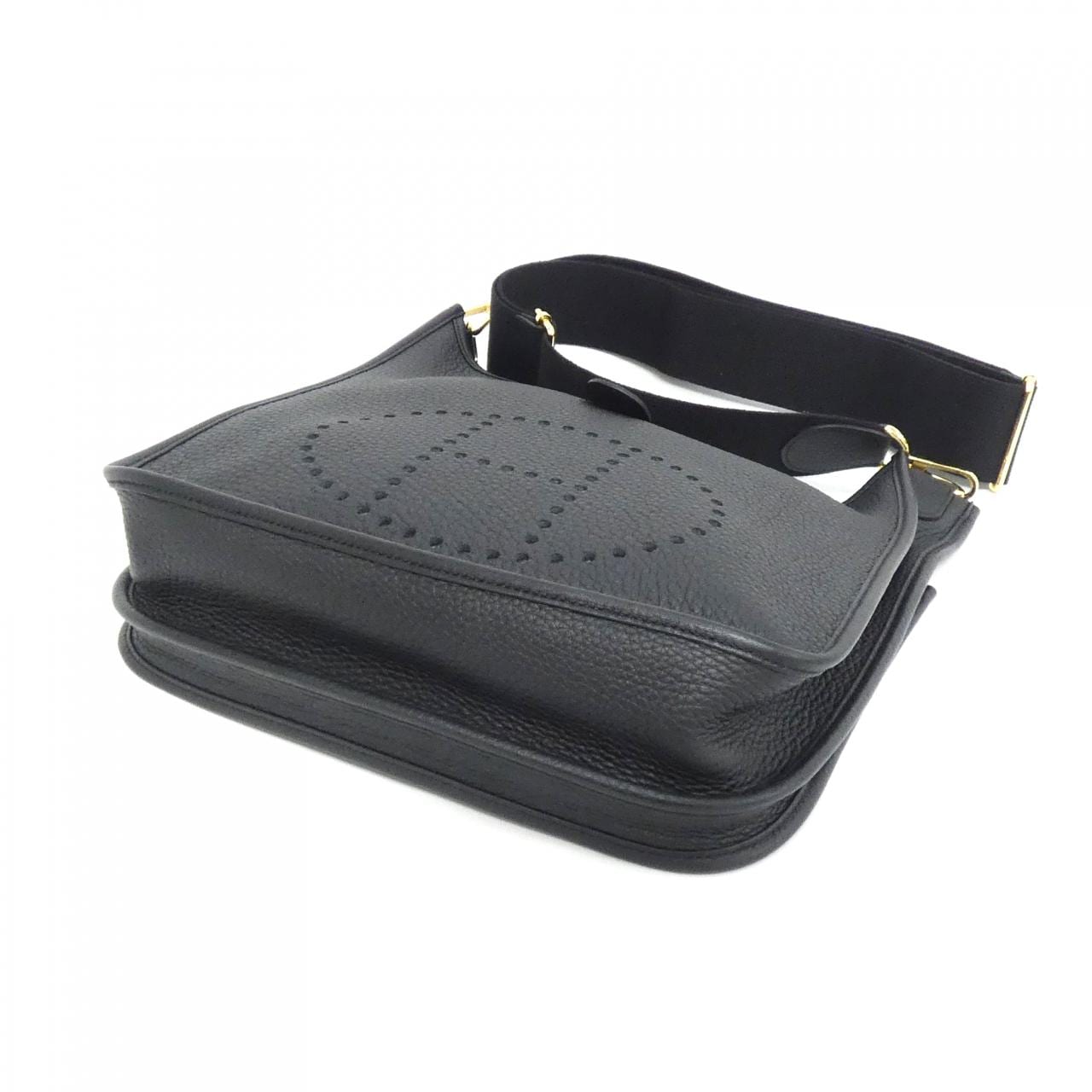 HERMES Evelyne 056277CC Shoulder Clemence 黑色 Clemence 皮 中古品A - 縮圖 3