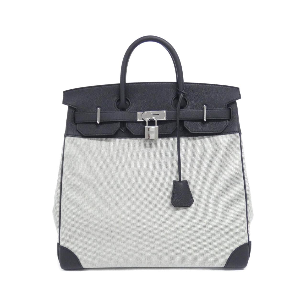 HERMES 083326CK Handbag Togo Black