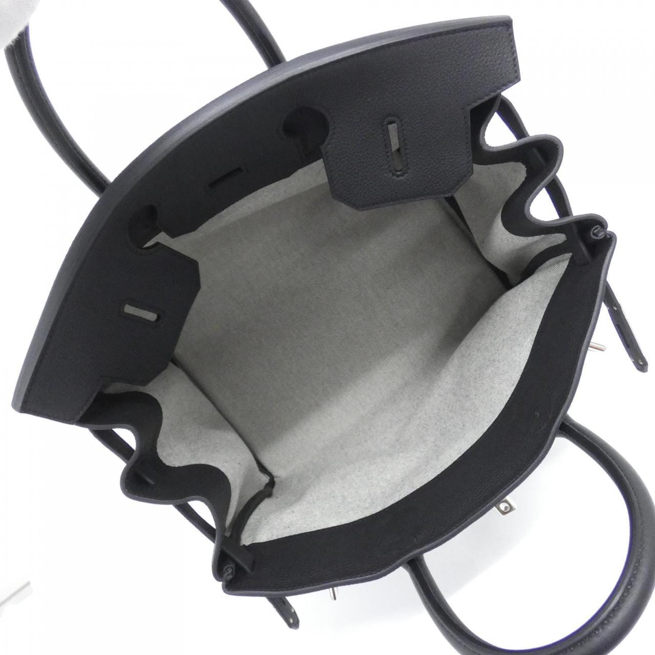 HERMES 083326CK Handbag Togo 黑色 Togo 牛皮 - 縮圖 8