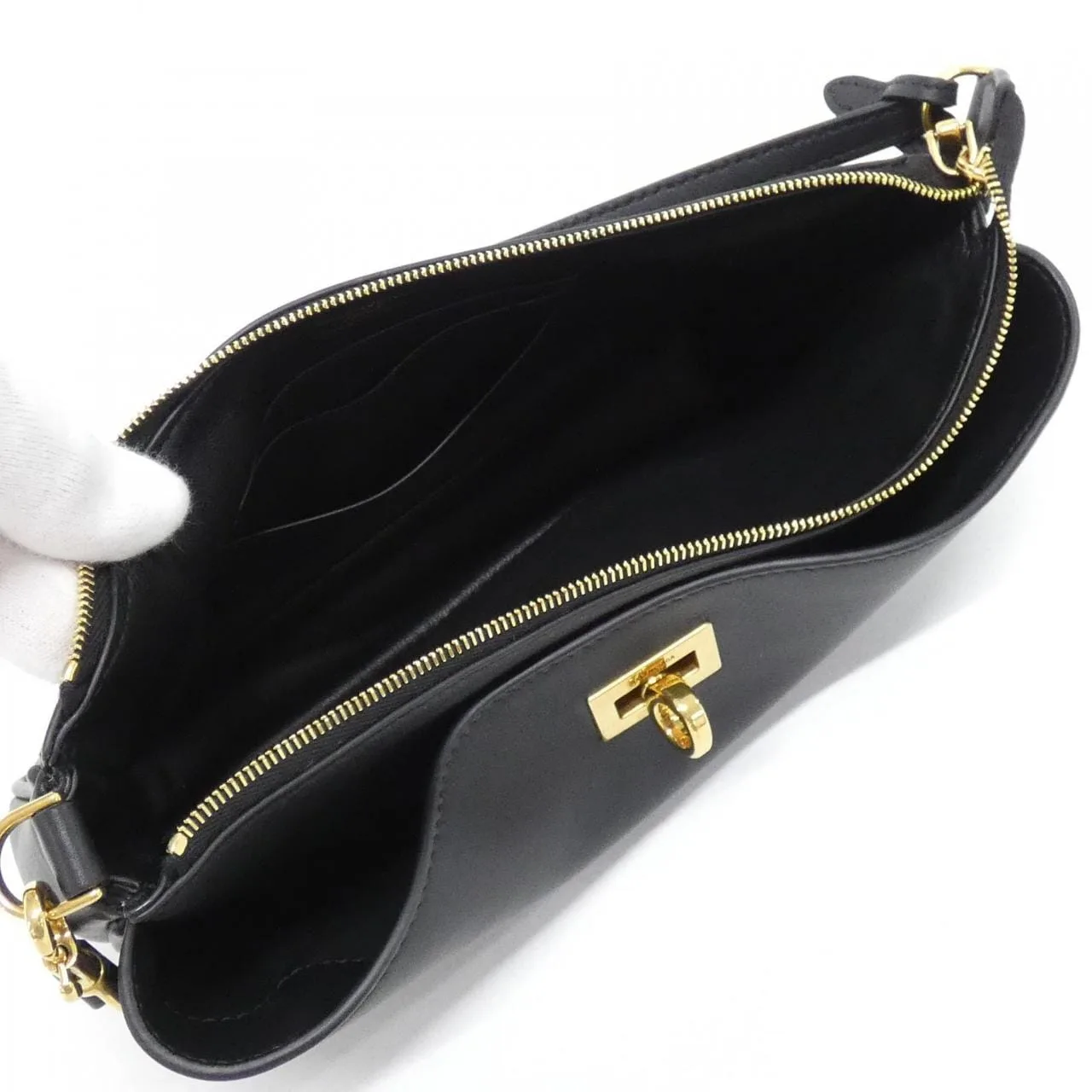 BALENCIAGA Rodeo 814111 2ABKX Shoulder Black Rank A - Thumbnail 6