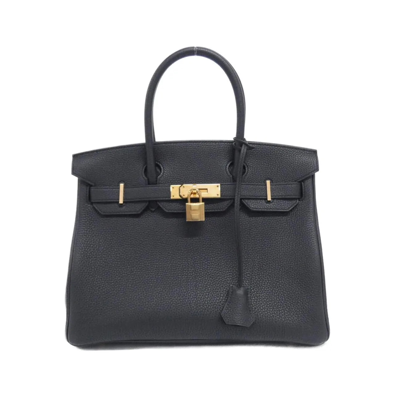 HERMES Birkin 044577CD Handbag Togo Black