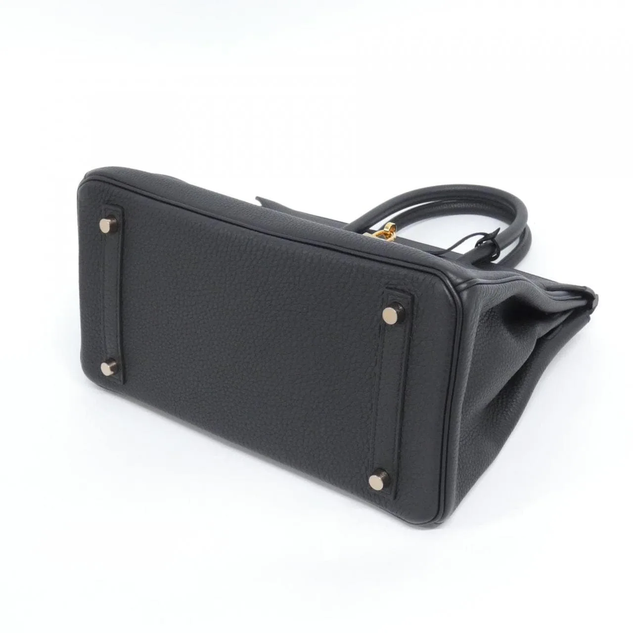 HERMES Birkin 044577CD Handbag Togo Black Togo Leather Rank A - Thumbnail 3