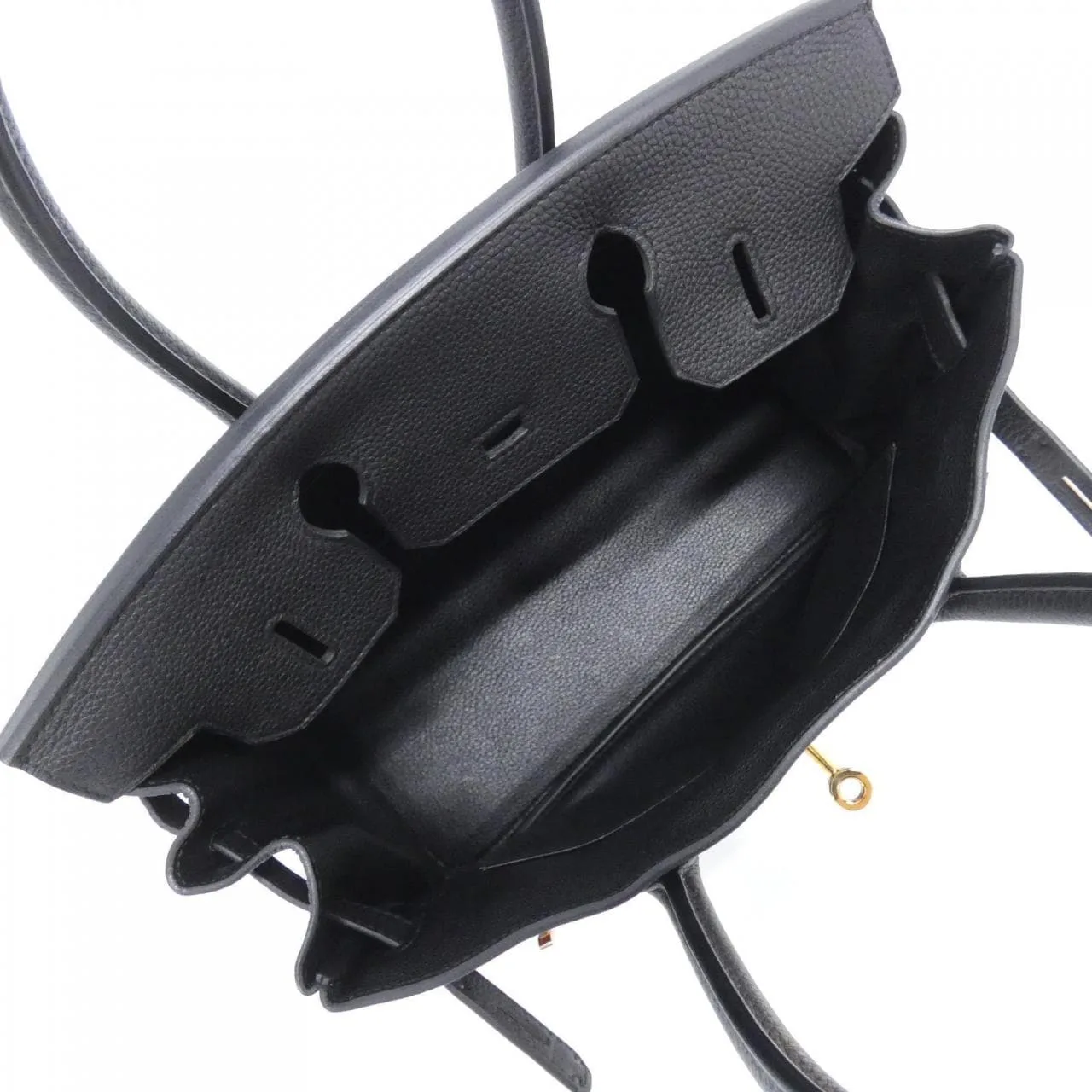 HERMES Birkin 044577CD Handbag Togo Black Togo Leather Rank A - Thumbnail 6