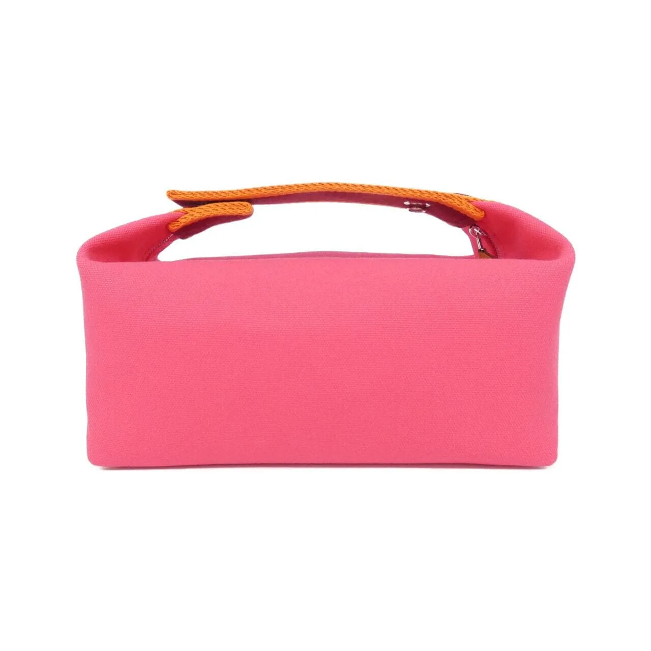 HERMES 103222M Pouch Canvas 黑色 帆布 中古品A - 縮圖 2