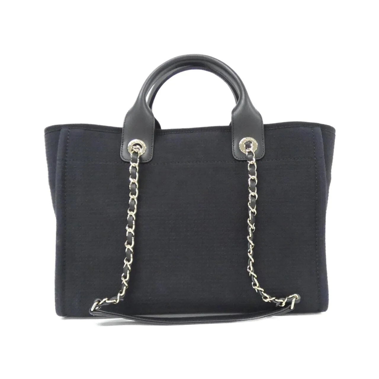 CHANEL Deauville AS3257 Handbag Black Rank A - Thumbnail 2