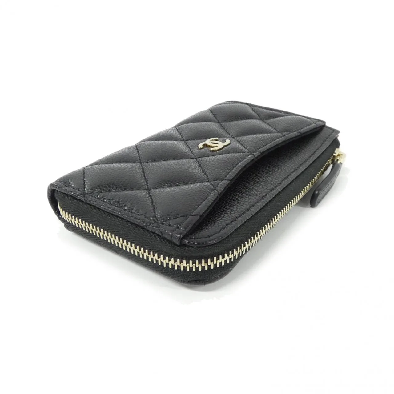 CHANEL Timeless Classic AP3179 Card Case Grained Calfskin Black Grained Calfskin Rank A - Thumbnail 3