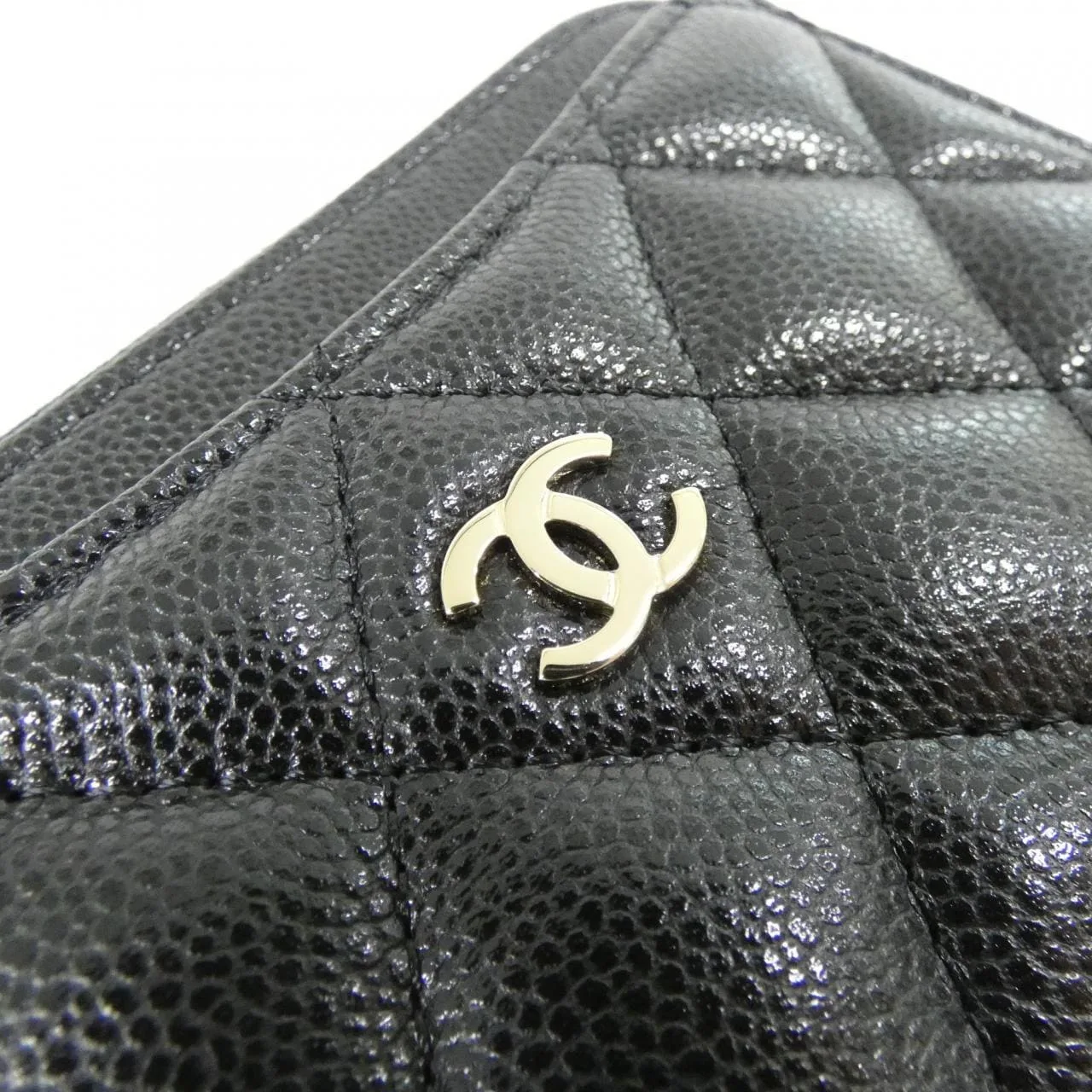 CHANEL Timeless Classic AP3179 Card Case Grained Calfskin Black Grained Calfskin Rank A - Thumbnail 4