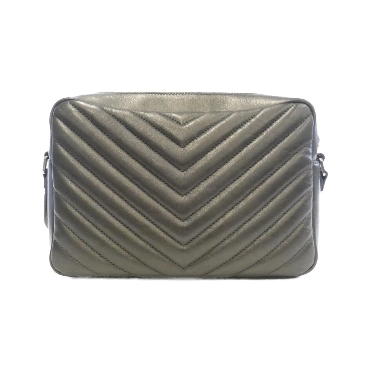 SAINT LAURENT 468537 Handbag Lambskin 黑色 羊皮 中古品B - 縮圖 2