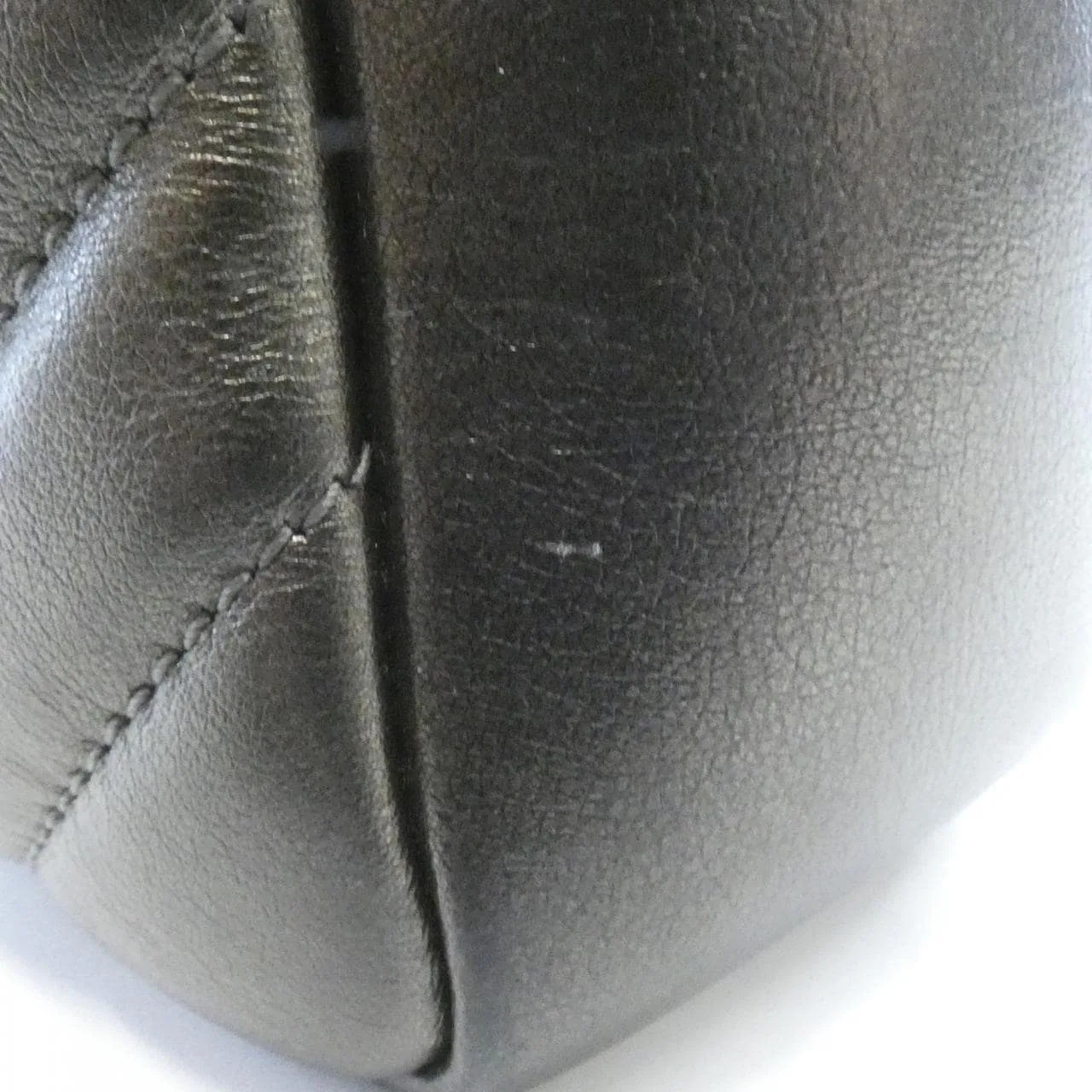 SAINT LAURENT 468537 Handbag Lambskin 黑色 羊皮 中古品B - 縮圖 4