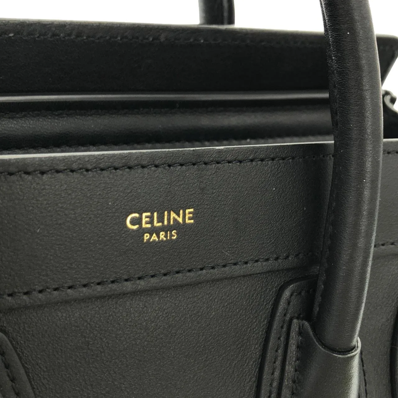 CELINE Luggage 189243HSC Handbag 黑色 中古品A - 縮圖 4