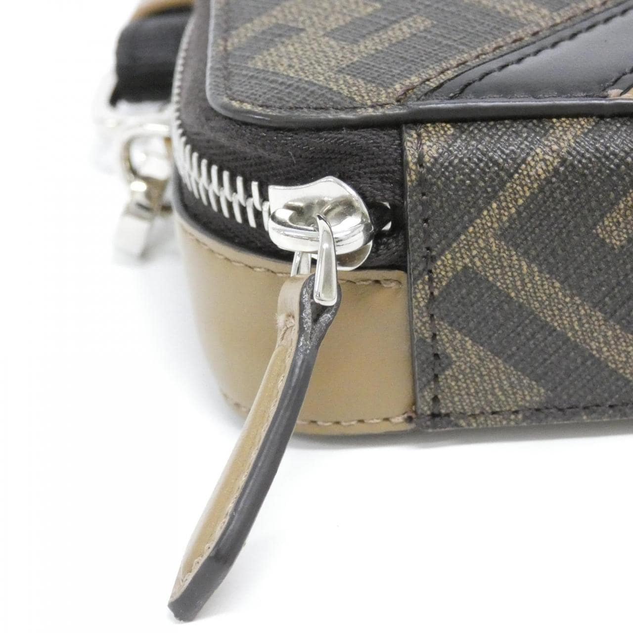 FENDI 7M0344 AJF8 Shoulder Canvas 黑色 帆布 中古品A - 縮圖 6