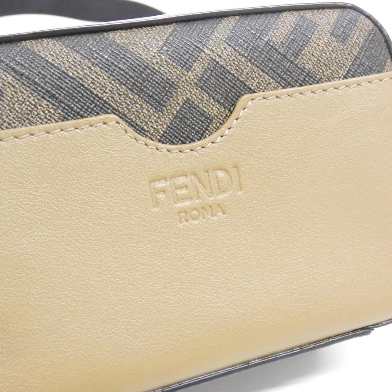 FENDI 7M0344 AJF8 Shoulder Canvas 黑色 帆布 中古品A - 縮圖 7