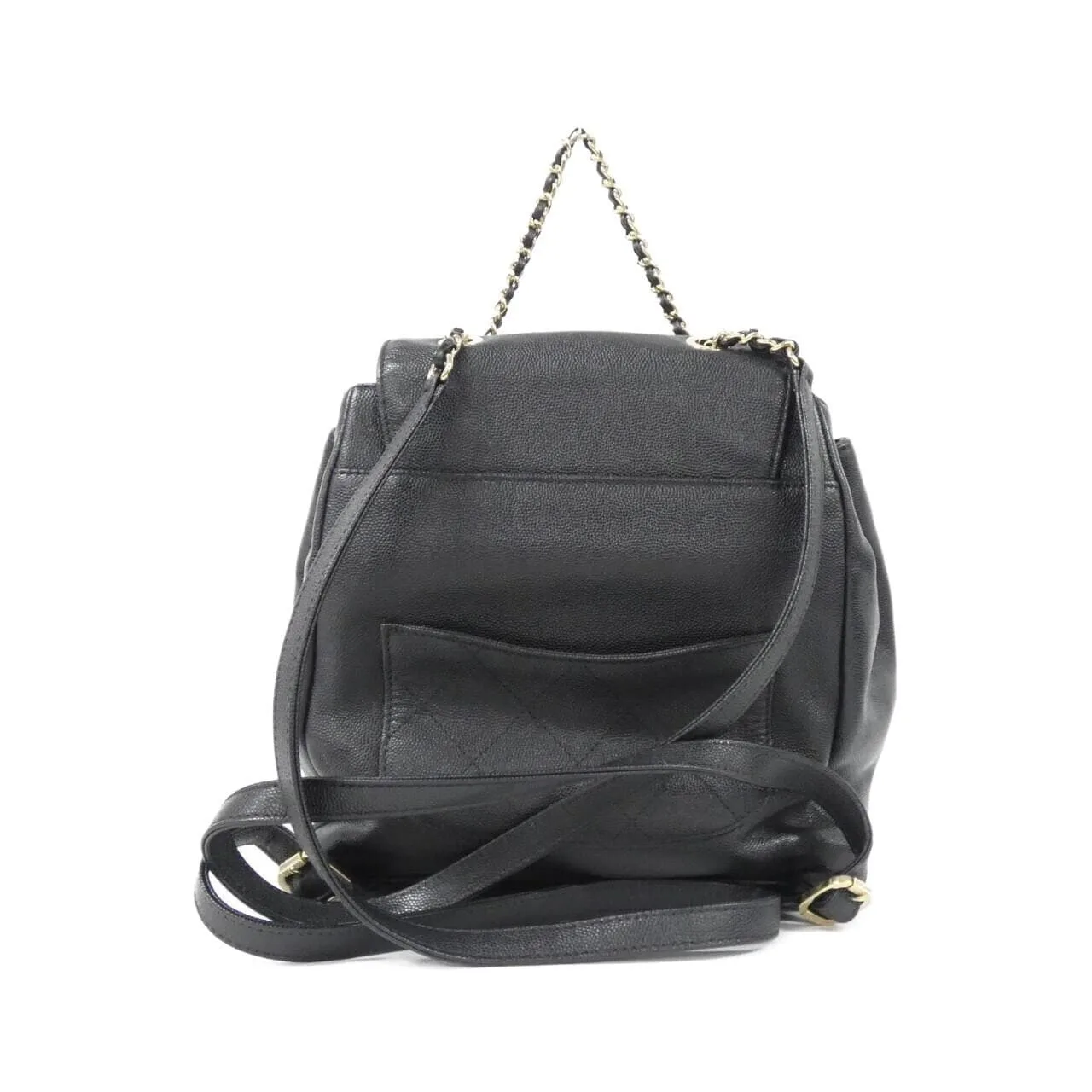 CHANEL 93748 Backpack Grained Calfskin Black Grained Calfskin - Thumbnail 2