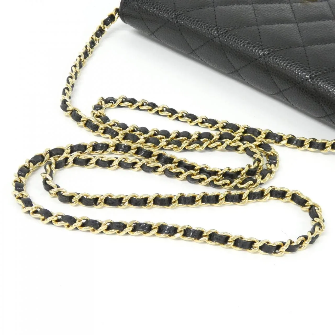 CHANEL AP4241 Wallet Grained Calfskin Black Grained Calfskin Rank A - Thumbnail 5