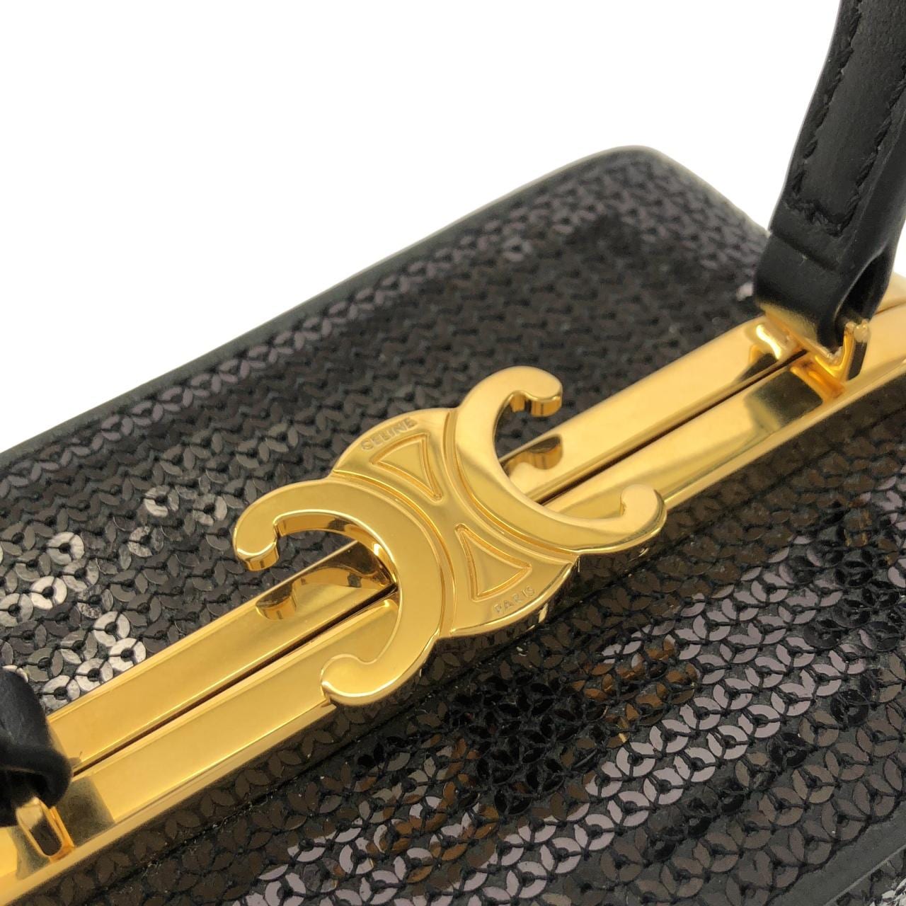 CELINE 197243EQN Bag 黑色 中古品A - 縮圖 3