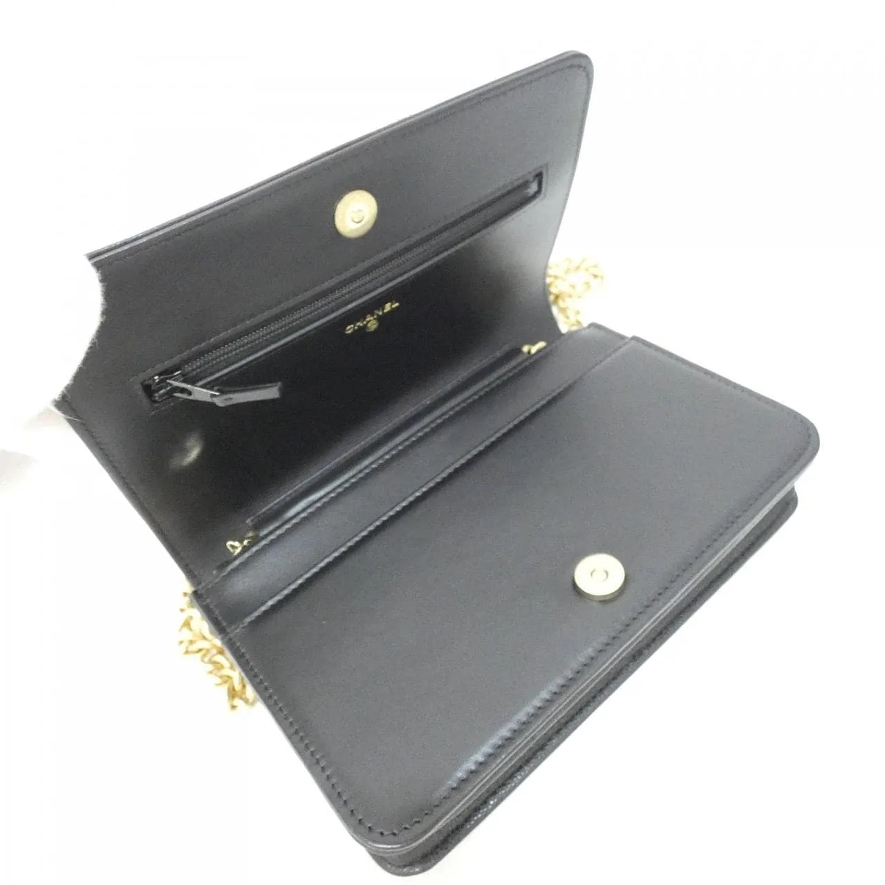 CHANEL Boy Chanel AP1117 Wallet Grained Calfskin 黑色 荔枝紋牛皮 中古品A - 縮圖 6