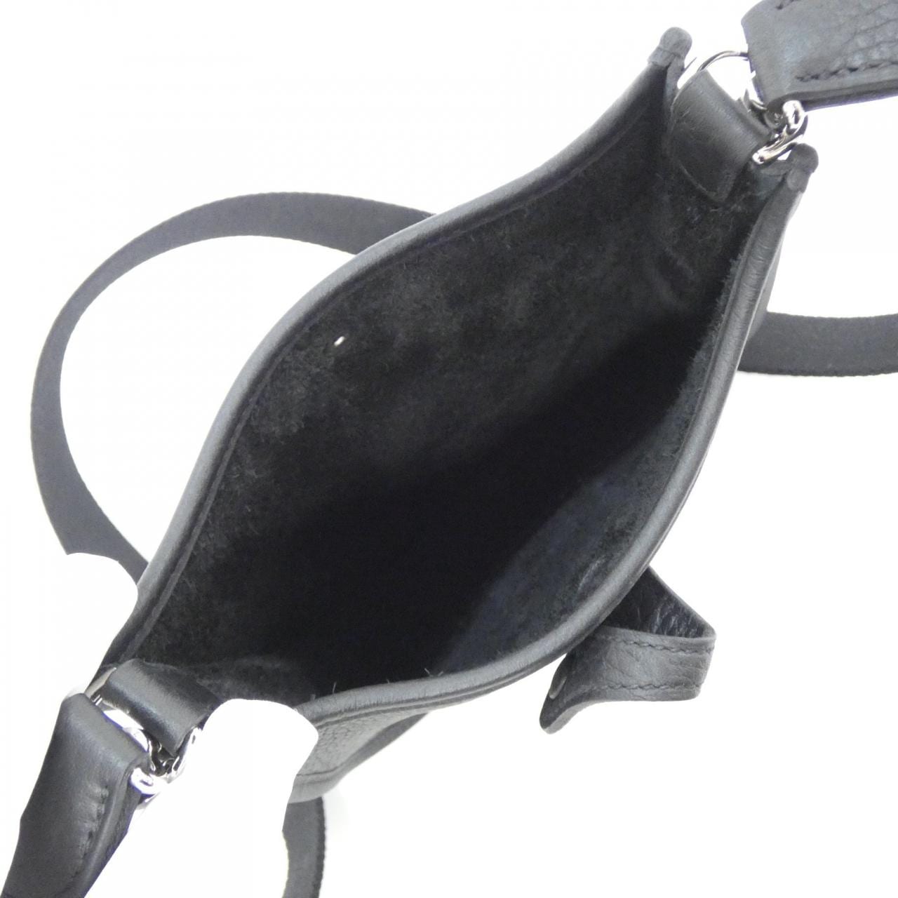 HERMES HERMÈS Evelyne 069426CK Shoulder Bag Clemence Black Clemence Leather Unused - Thumbnail 5