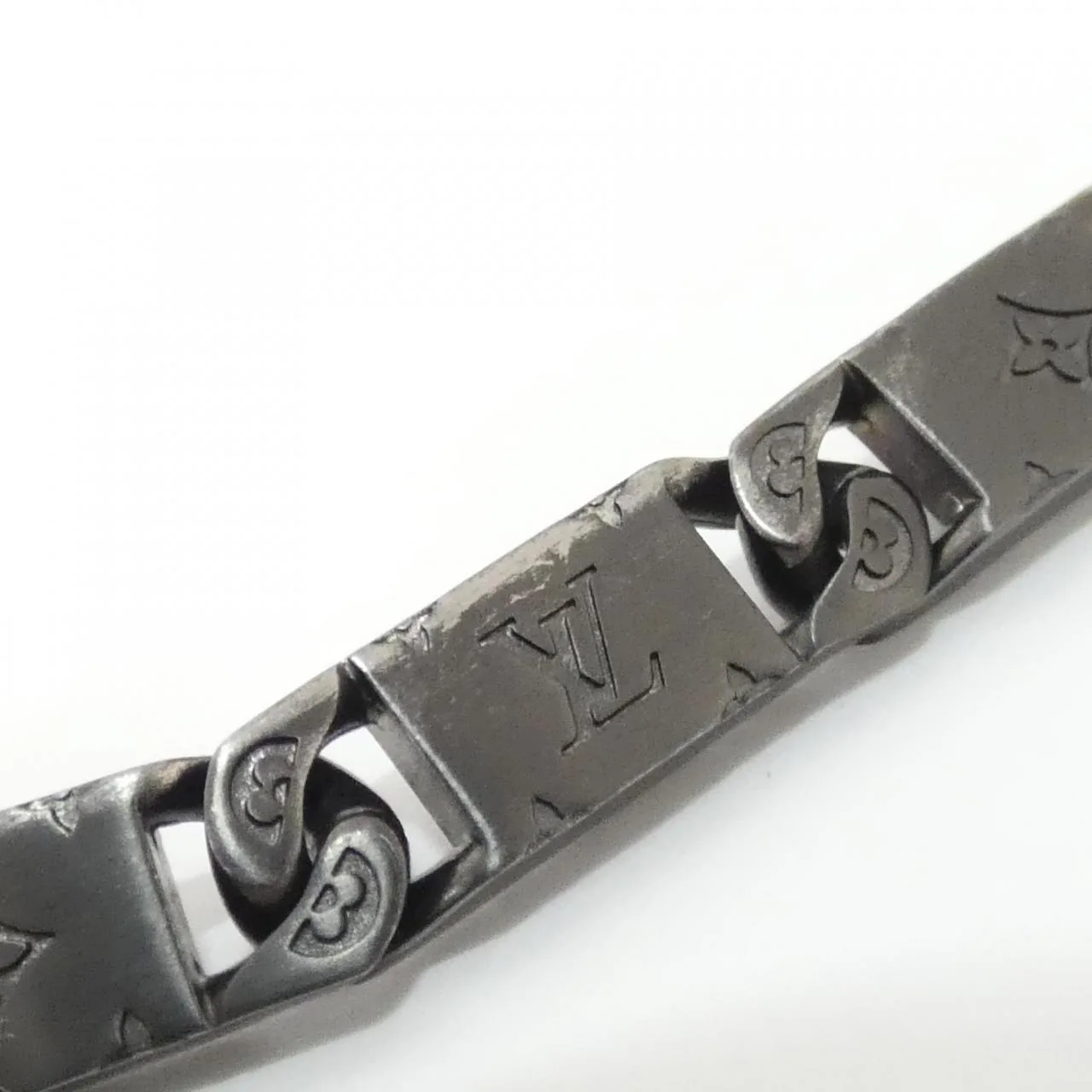 LOUIS VUITTON M01782 Accessories Monogram 銀色 Monogram 中古品A - 縮圖 4