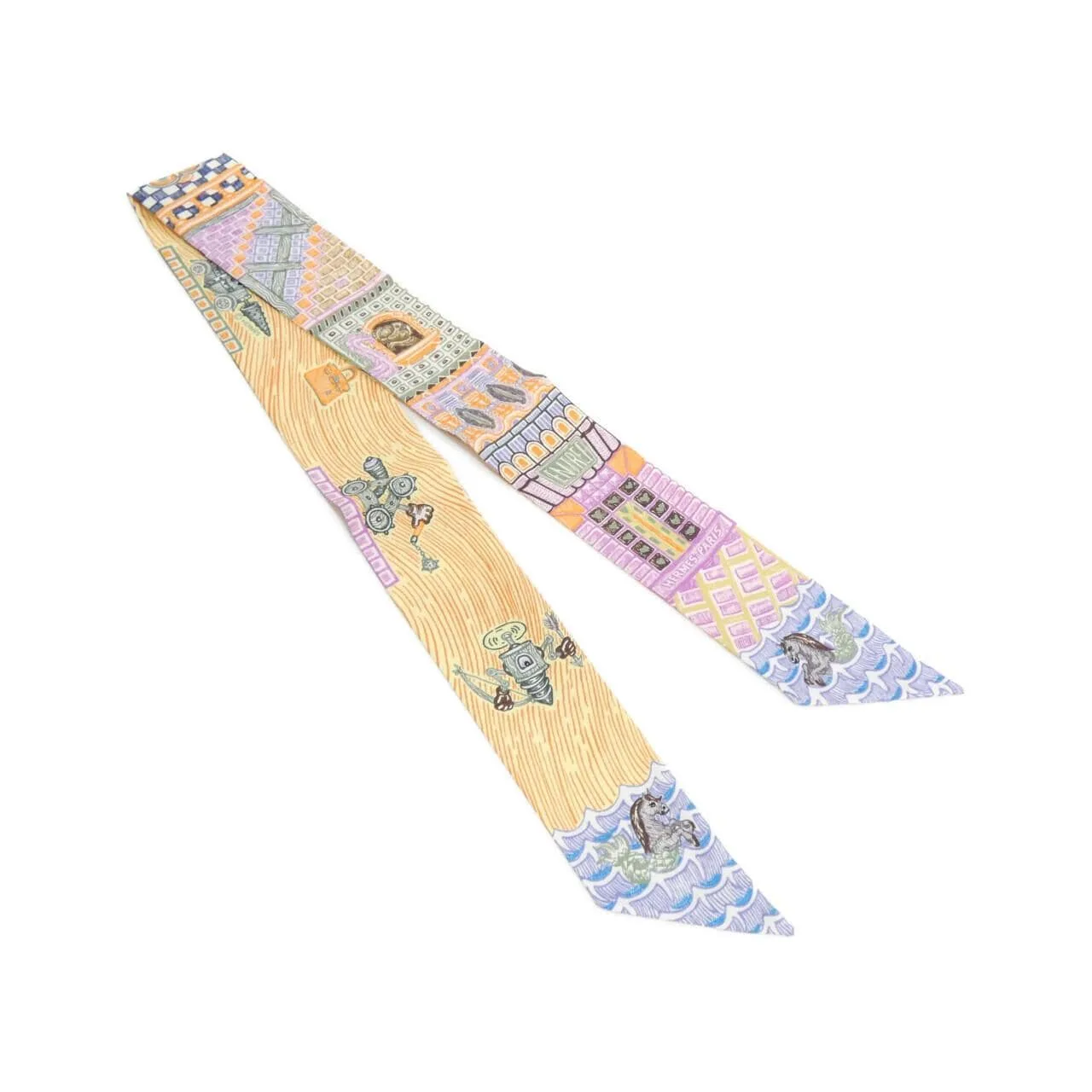 HERMES 064011S Scarf Orange