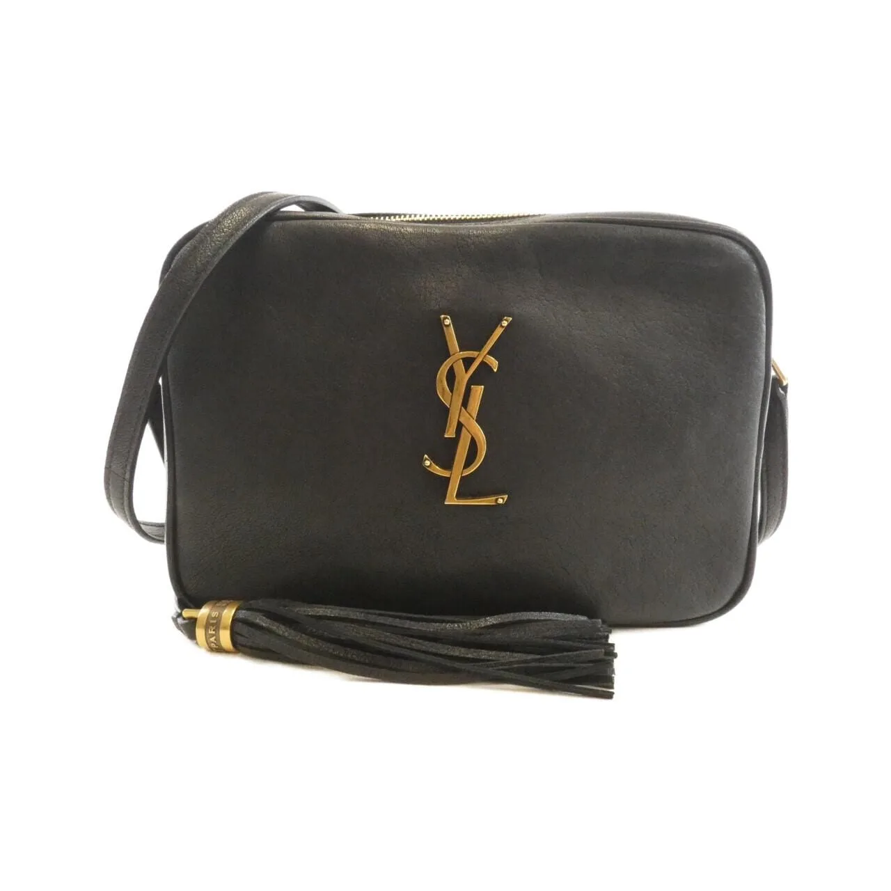 SAINT LAURENT 612542 BRM0W Shoulder Leather Black