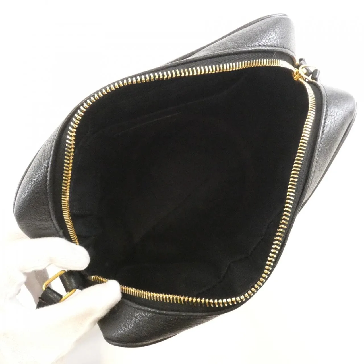 SAINT LAURENT 612542 BRM0W Shoulder Leather Black Leather Rank A - Thumbnail 9