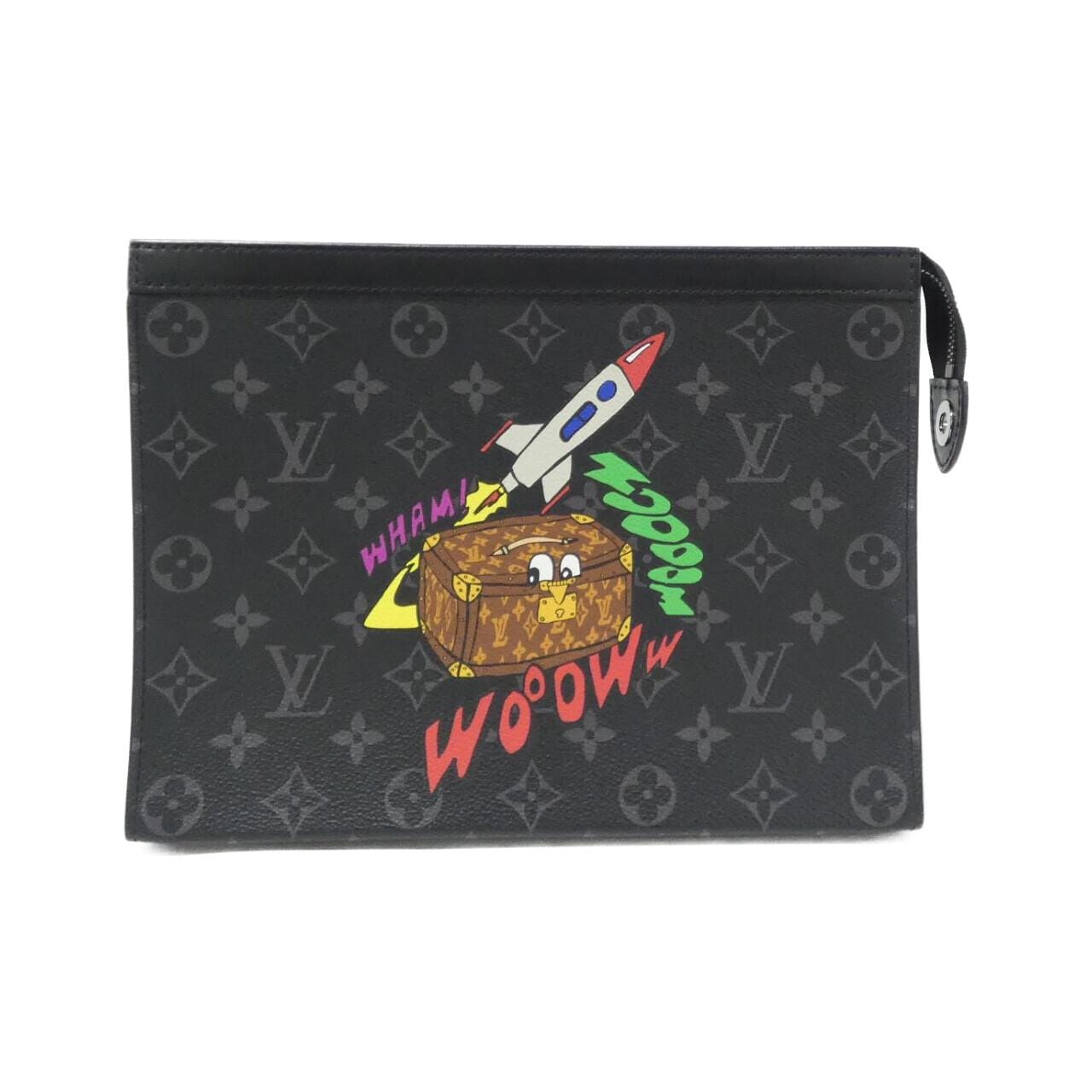 LOUIS VUITTON Pochette M80914 Handbag Monogram Black