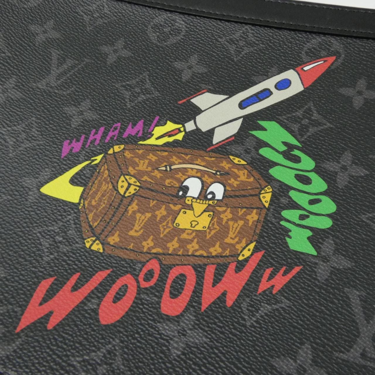 LOUIS VUITTON Pochette M80914 Handbag Monogram 黑色 Monogram 中古品A - 縮圖 6