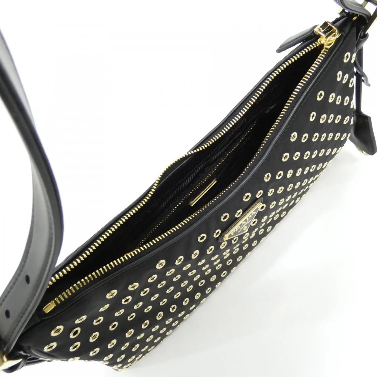 PRADA 1BC232 Shoulder 黑色 中古品A - 縮圖 7