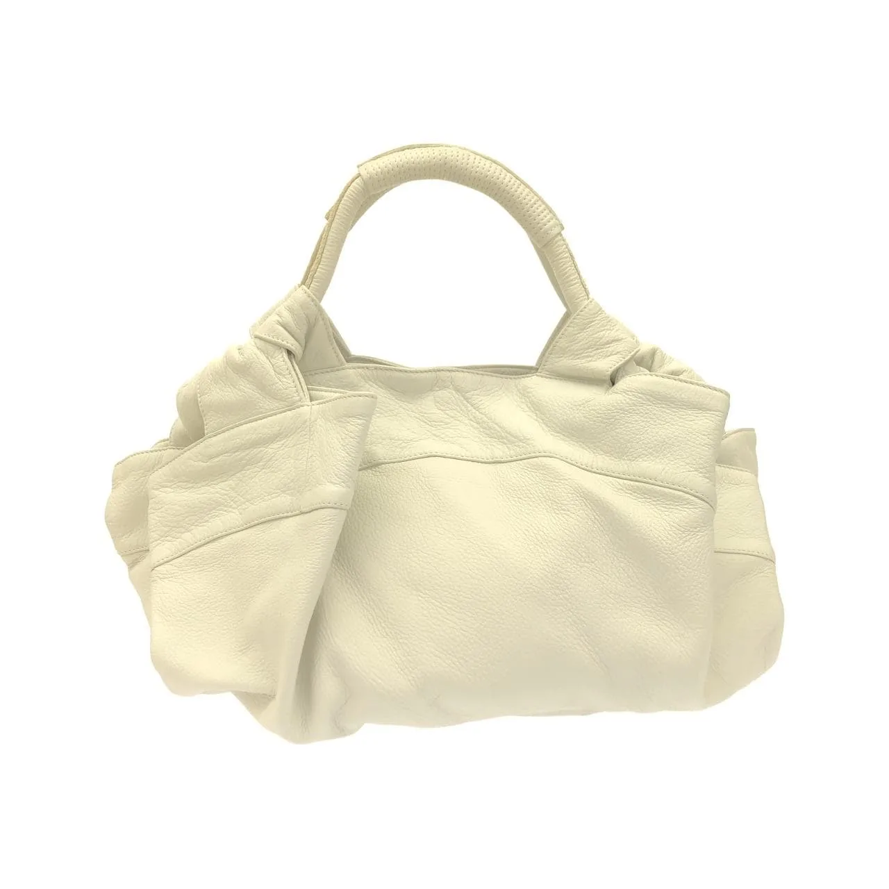 LOEWE Handbag Leather White Leather - Thumbnail 2