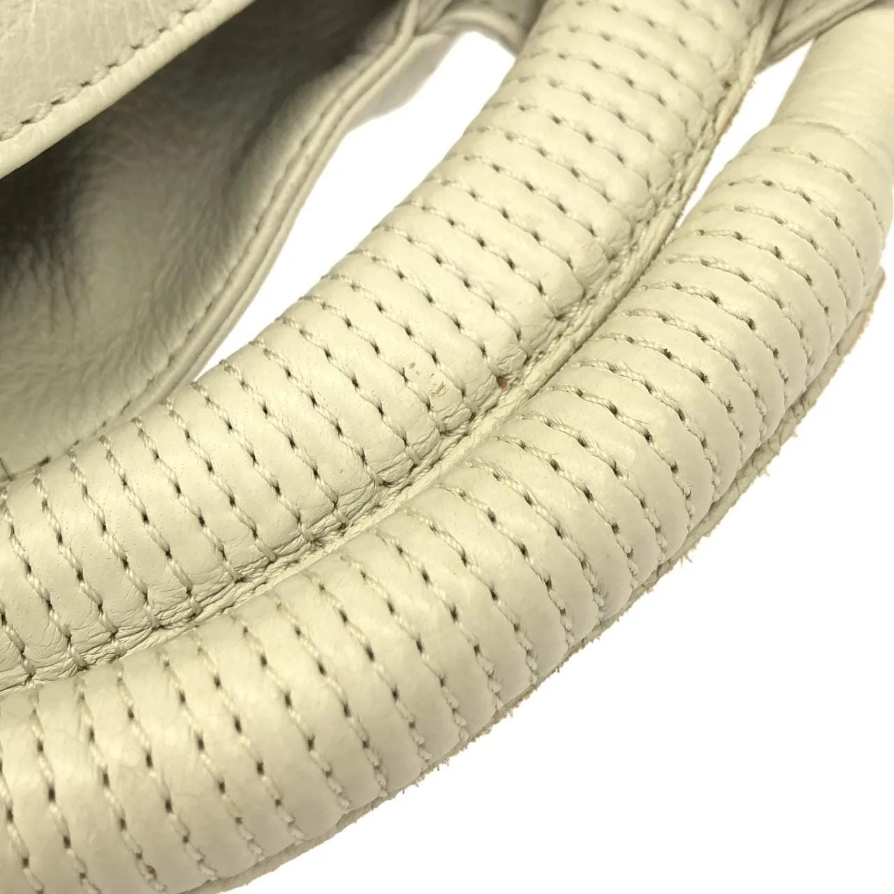 LOEWE Handbag Leather White Leather - Thumbnail 8