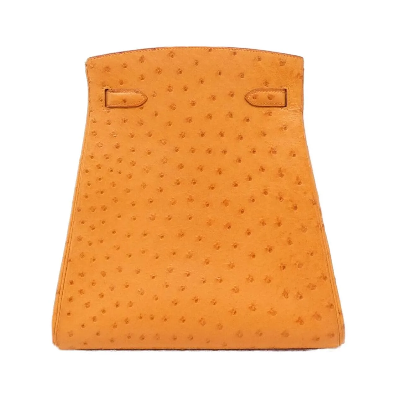 HERMES Kelly Shoulder Ostrich Orange Ostrich Rank A - Thumbnail 2