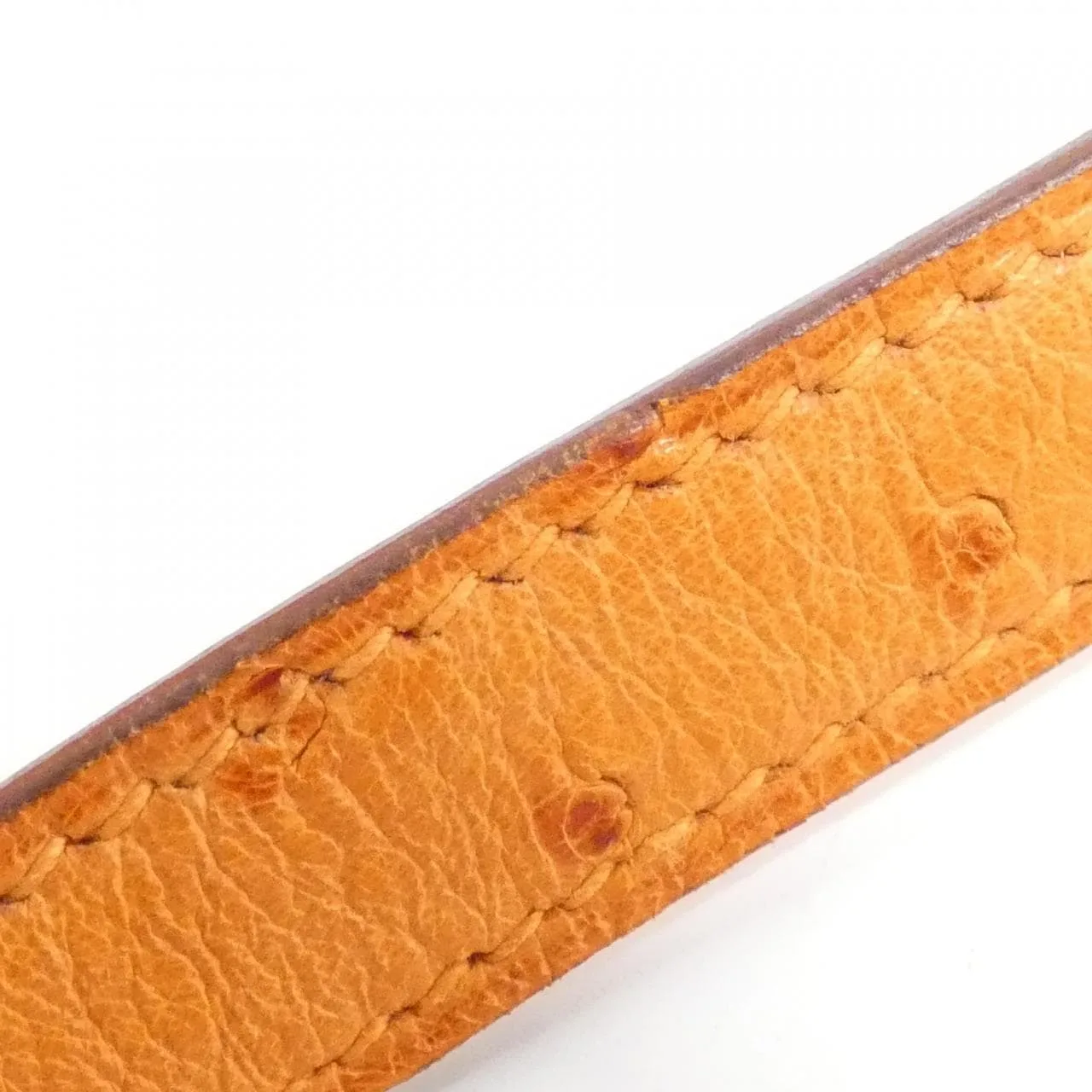 HERMES Kelly Shoulder Ostrich Orange Ostrich Rank A - Thumbnail 5