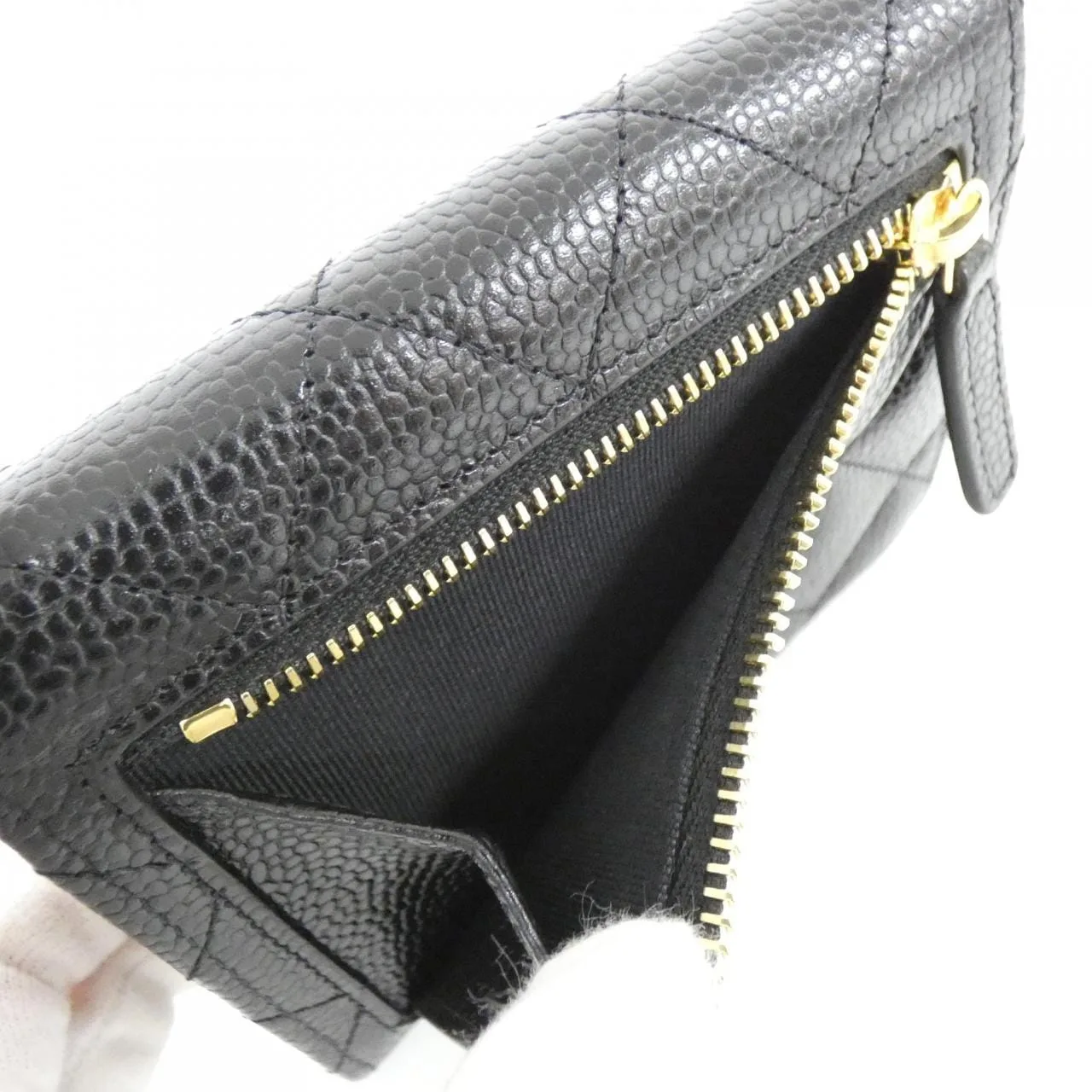 CHANEL Timeless Classic AP0231 Wallet Grained Calfskin Black Grained Calfskin Rank A - Thumbnail 6