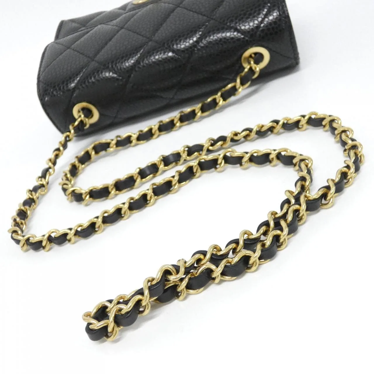 CHANEL AS5981 Shoulder Grained Calfskin Black Grained Calfskin - Thumbnail 5