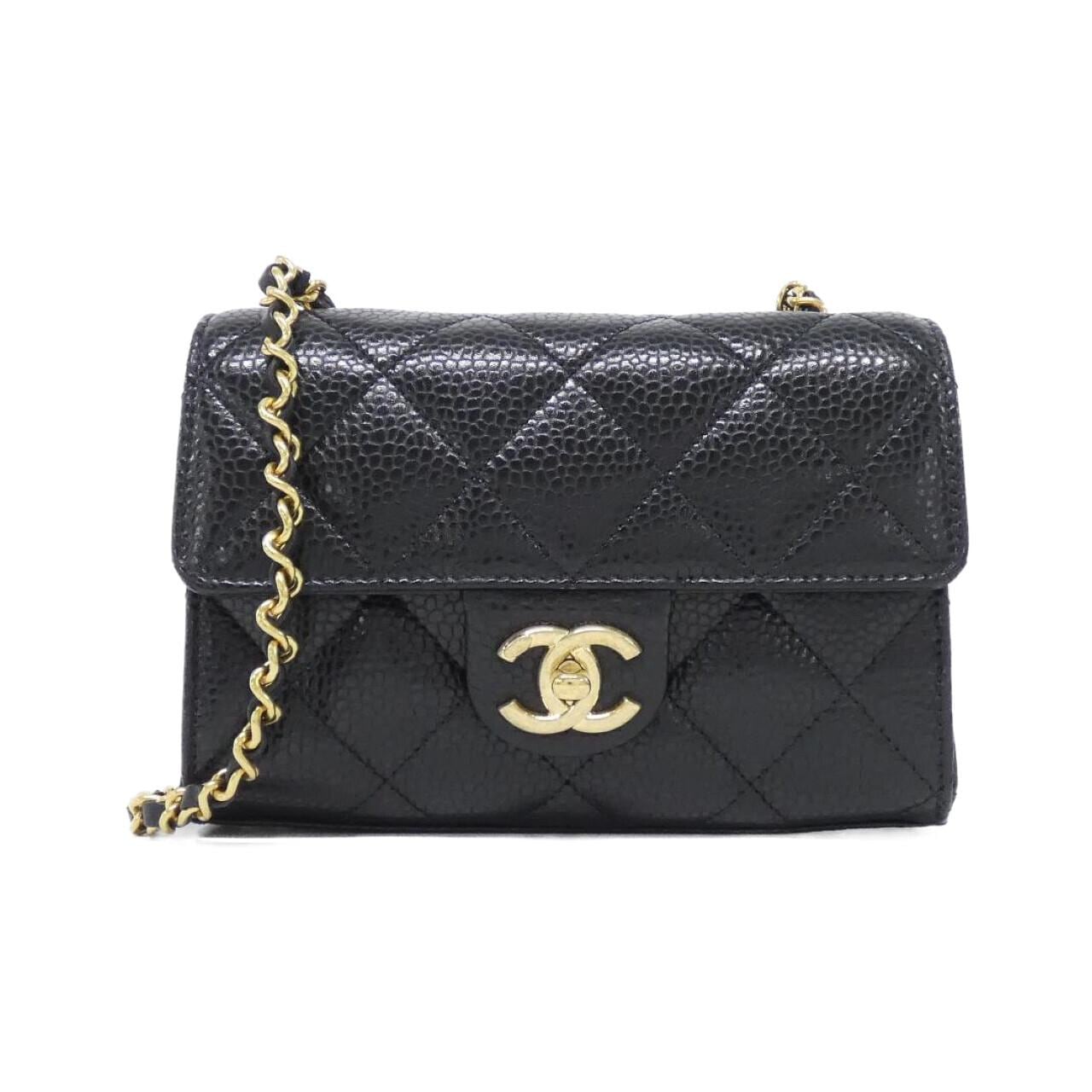 CHANEL AS5981 Shoulder Grained Calfskin Black