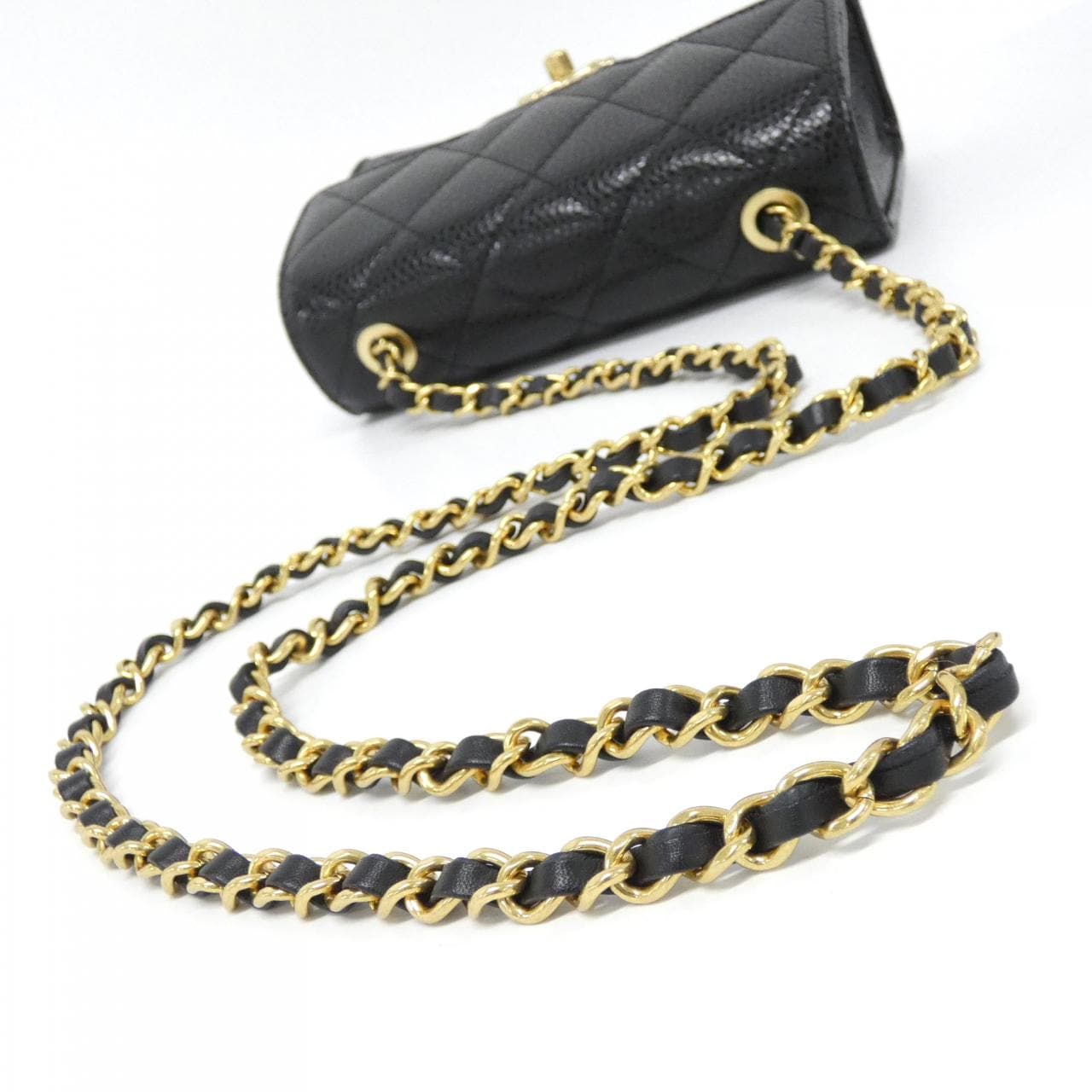 CHANEL AS5981 Shoulder Grained Calfskin Black Grained Calfskin - Thumbnail 5