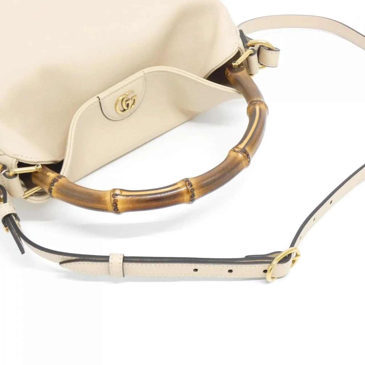 GUCCI 746124 UAAAY Shoulder Leather 黑色 皮革 中古品A - 縮圖 6