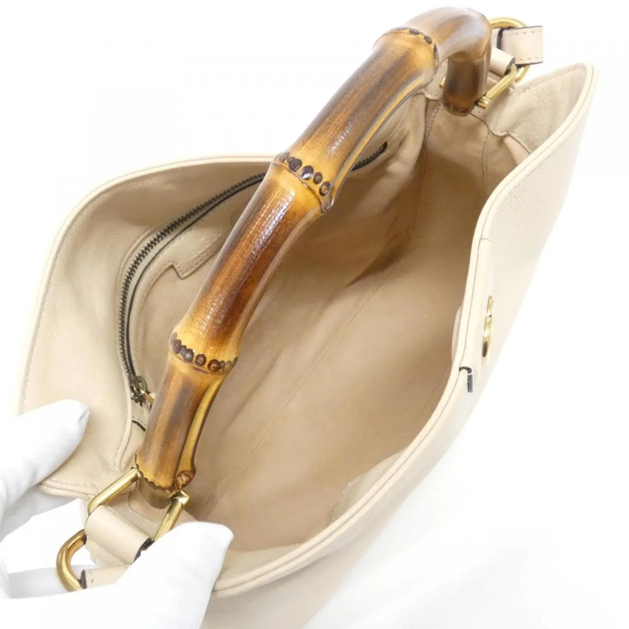 GUCCI 746124 UAAAY Shoulder Leather 黑色 皮革 中古品A - 縮圖 8