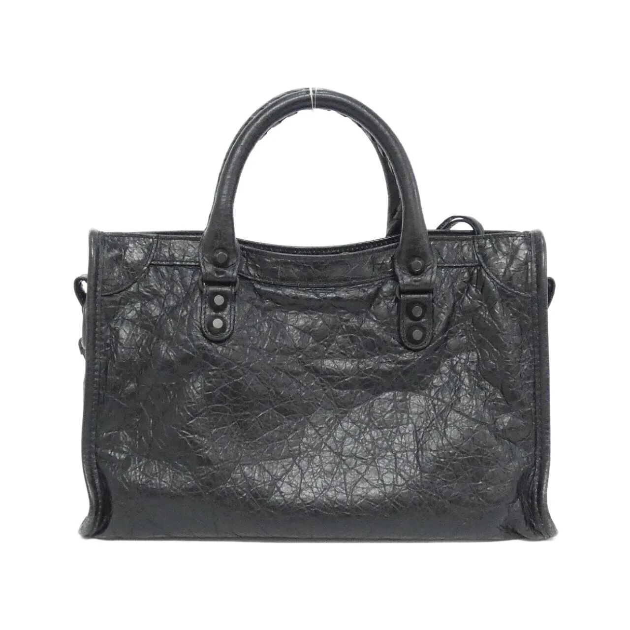 BALENCIAGA Le City 811442 2ABEK Handbag Lambskin Black Lambskin - Thumbnail 2