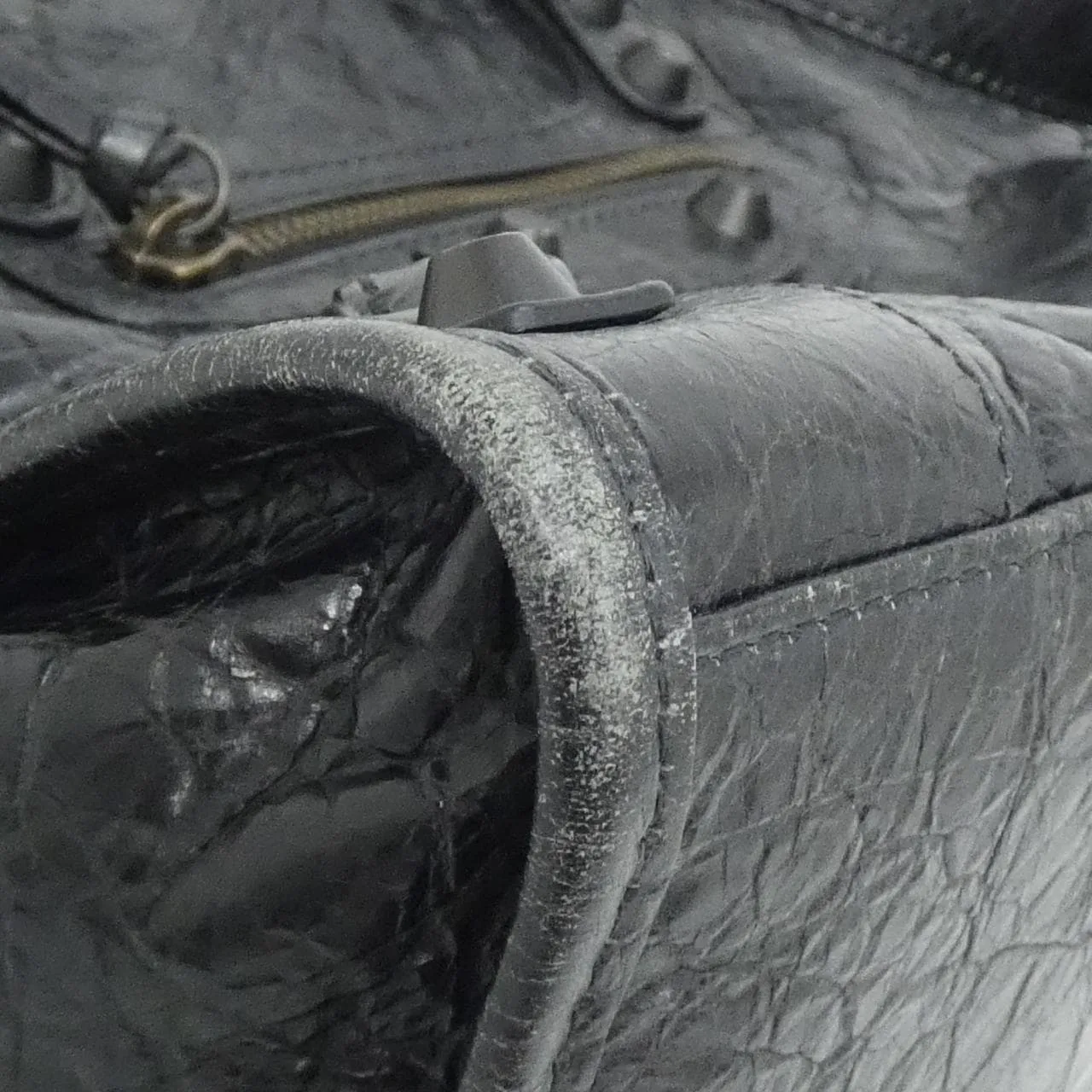 BALENCIAGA Le City 811442 2ABEK Handbag Lambskin Black Lambskin - Thumbnail 3