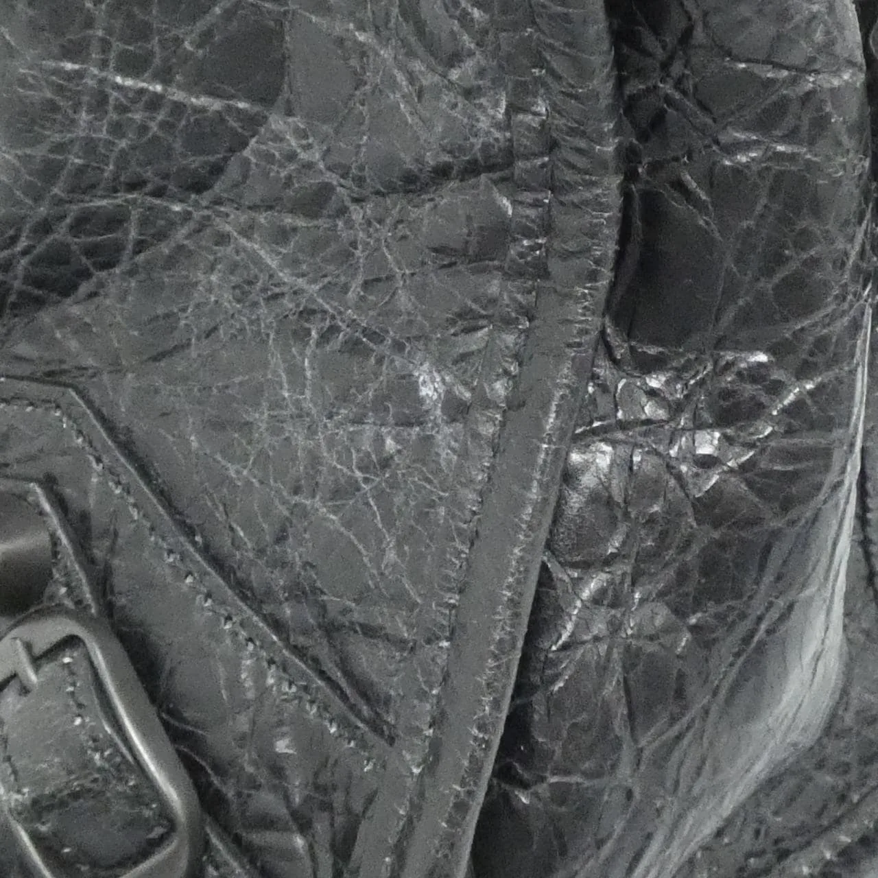 BALENCIAGA Le City 811442 2ABEK Handbag Lambskin Black Lambskin - Thumbnail 8