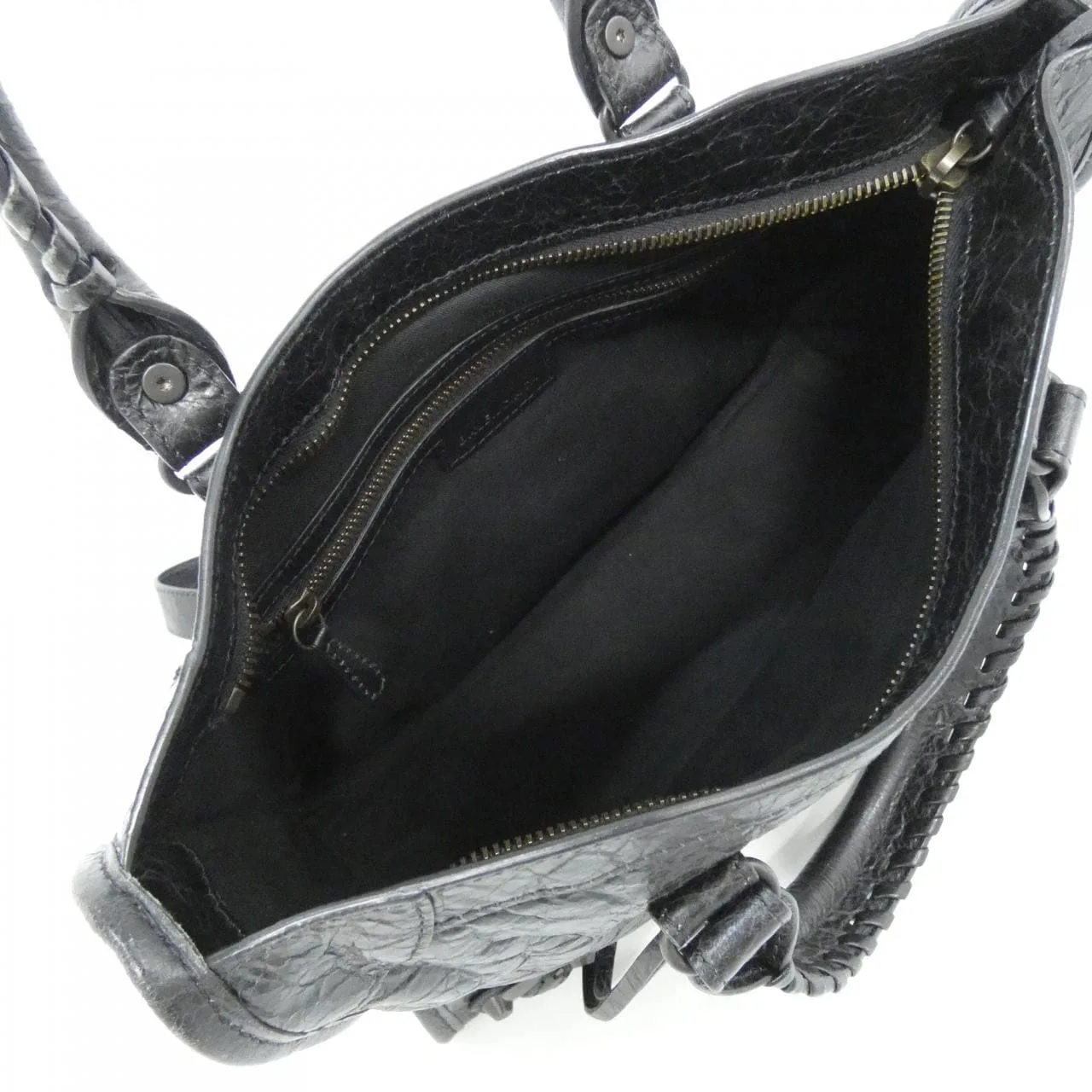 BALENCIAGA Le City 811442 2ABEK Handbag Lambskin Black Lambskin - Thumbnail 10