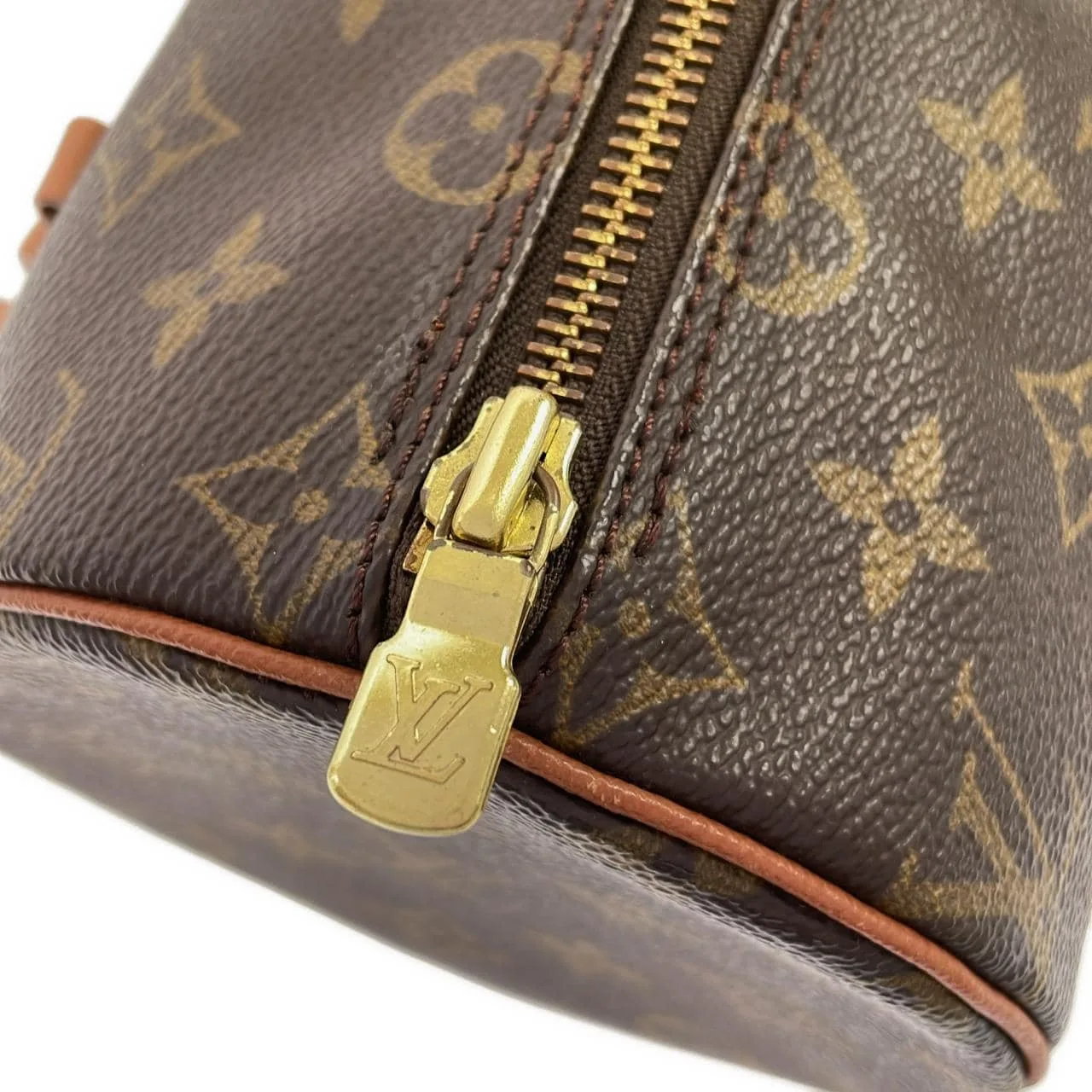 LOUIS VUITTON Papillon M51366 Handbag Monogram 黑色 Monogram 中古品A - 縮圖 5