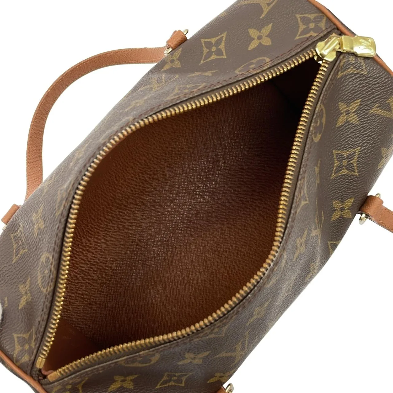 LOUIS VUITTON Papillon M51366 Handbag Monogram 黑色 Monogram 中古品A - 縮圖 8