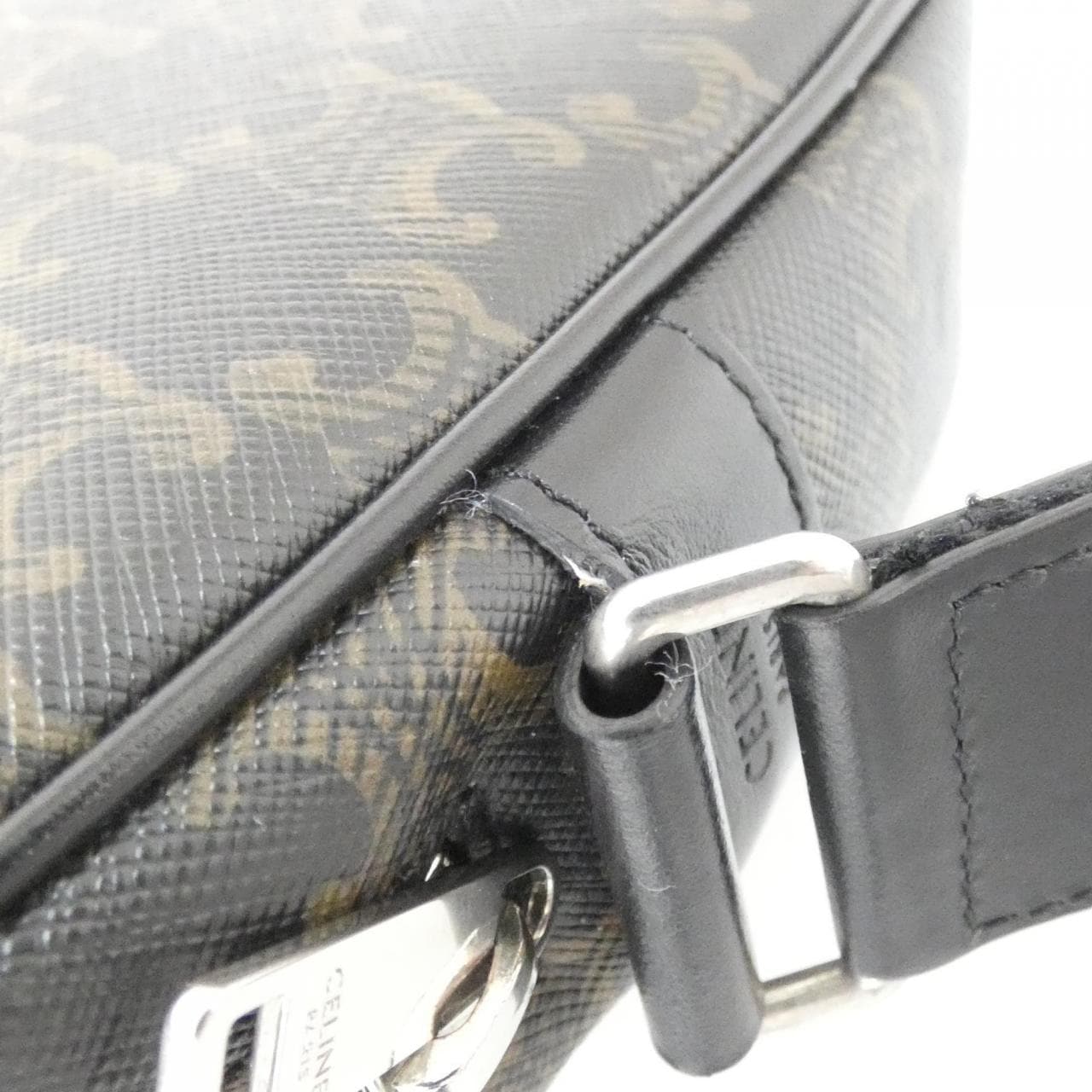 CELINE 197202DND Shoulder Canvas Black Canvas Rank A - Thumbnail 3